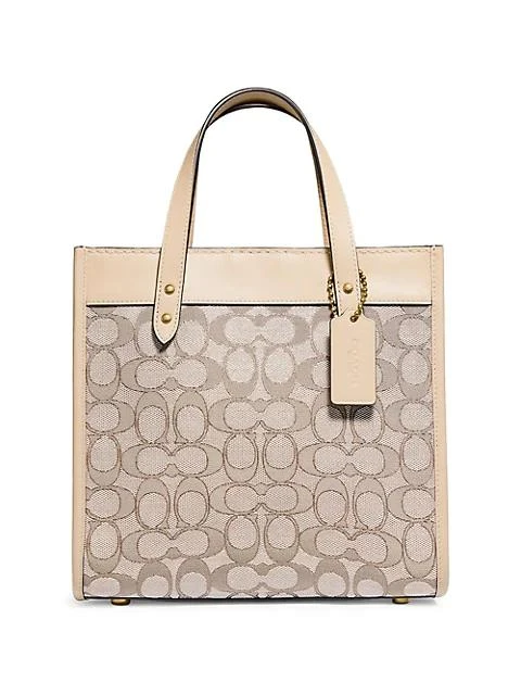 商品Coach|Field Signature Jacquard Tote,价格¥1113,第1张图片