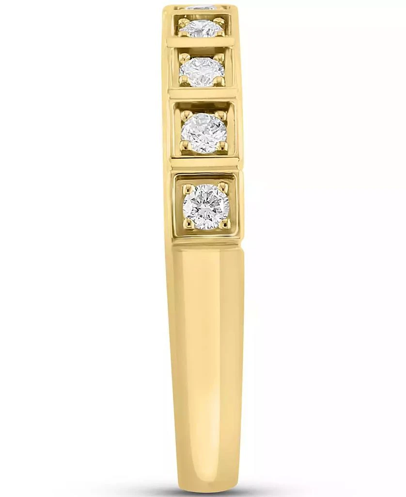 商品Effy|EFFY® Diamond Square Band (1/4 ct. t.w.) in 14k Gold,价格¥4472,第4张图片详细描述