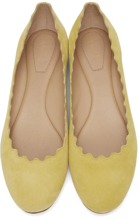 商品Chloé|Yellow Suede 平底鞋,价格¥1774,第5张图片详细描述