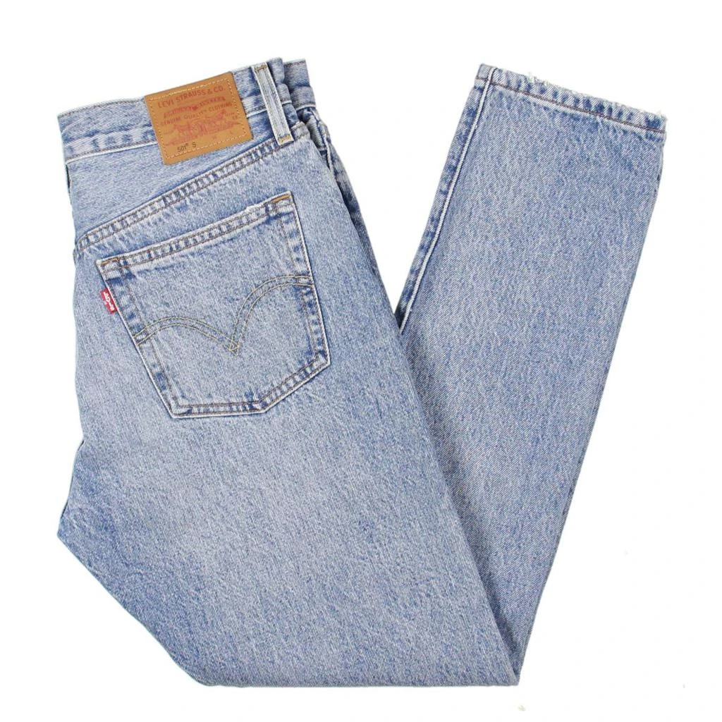 商品Levi's|Levi's Womens 501 Destructed Button Fly Skinny Jeans,价格¥206,第3张图片详细描述