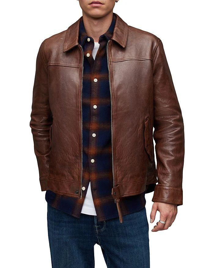 商品ALL SAINTS|Brim Leather Jacket,价格¥5620,第1张图片详细描述