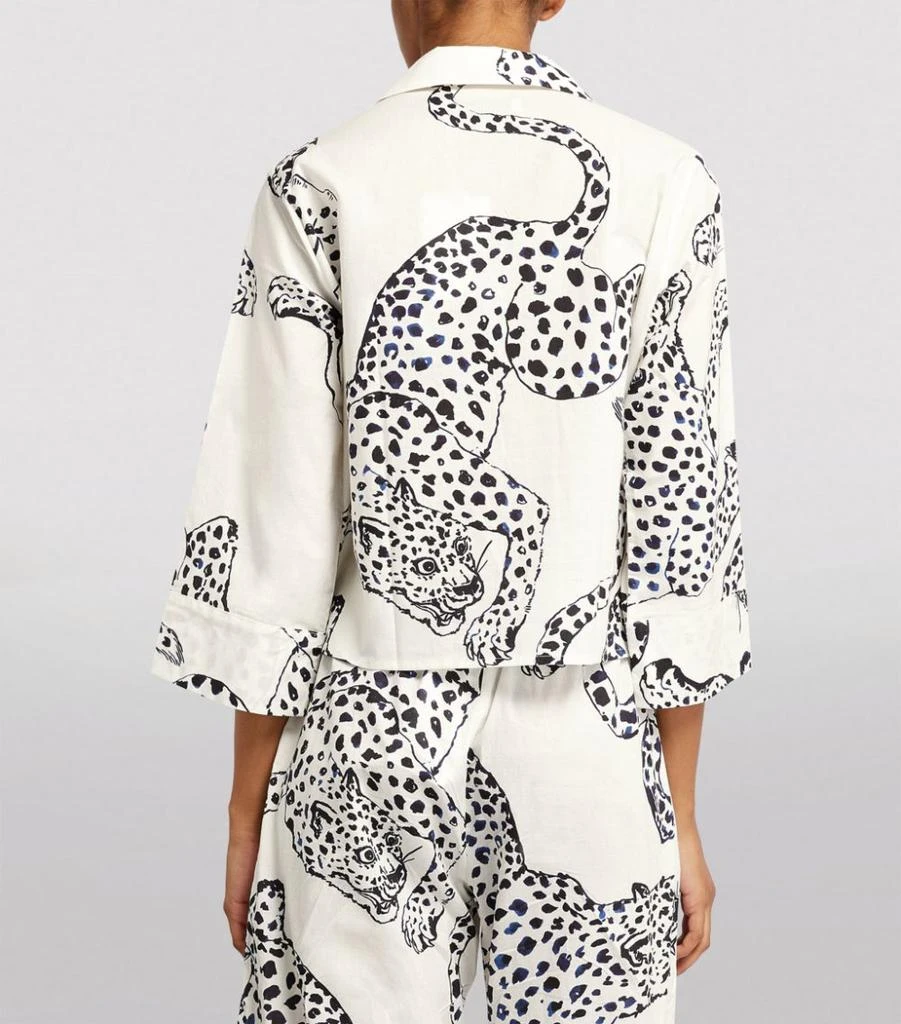 商品Desmond & Dempsey|Jaguar Print Pyjama Shirt,价格¥808,第4张图片详细描述
