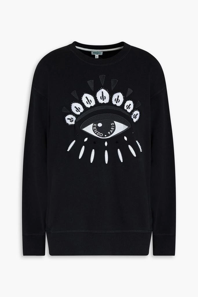 商品Kenzo|Embellished French cotton-terry sweatshirt,价格¥2495,第3张图片详细描述