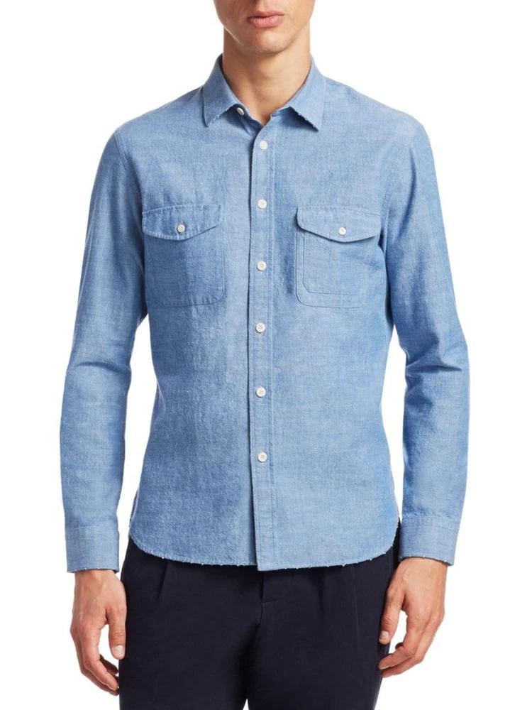 商品Kent & Curwen|Bramley Cotton Button-Down Shirt,价格¥624,第1张图片