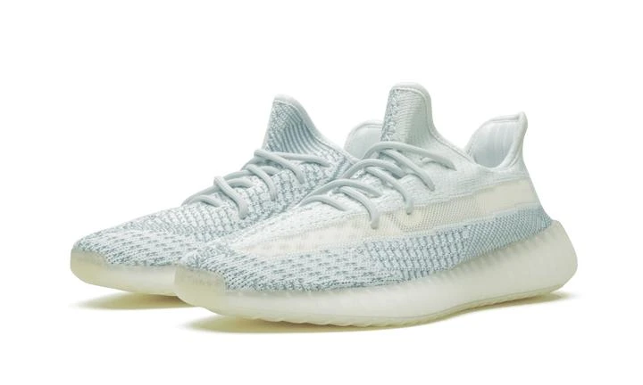 商品Adidas|adidas Yeezy Boost 350 V2 Reflective "Cloud White" 冰蓝 满天星 椰子,价格¥2829-¥8746,第1张图片