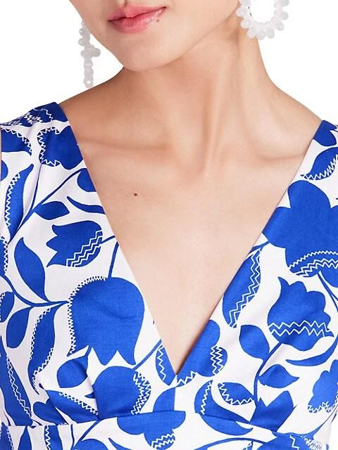 商品Kate Spade|Zig Zag Floral Maxi Dress,价格¥1182,第4张图片详细描述