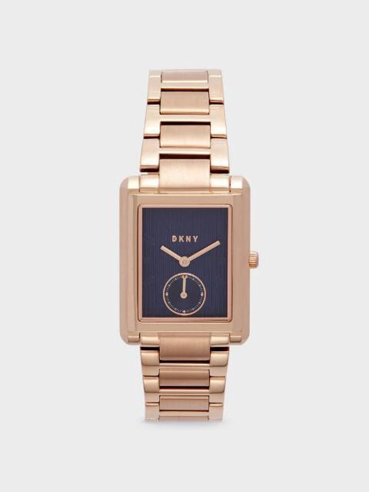 商品DKNY|Gershwin Rectangular Stainless Steel Watch,价格¥1126,第1张图片