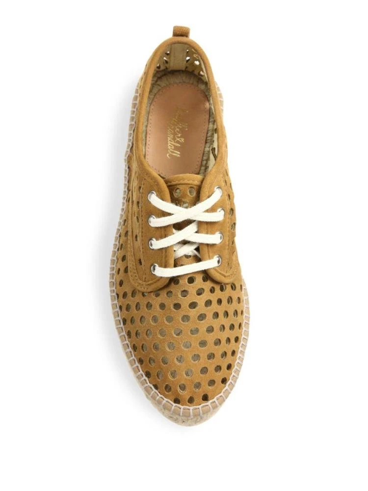 商品Loeffler Randall|Alfie Perforated Suede Platform Espadrille Sneakers,价格¥676,第4张图片详细描述