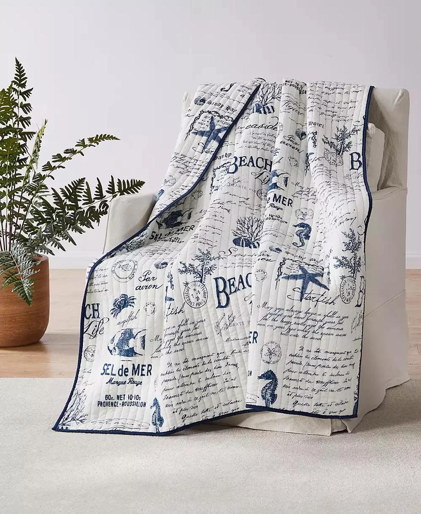 商品Levtex|Beach Life Reversible Quilted Throw, 50" x 60",价格¥255,第1张图片