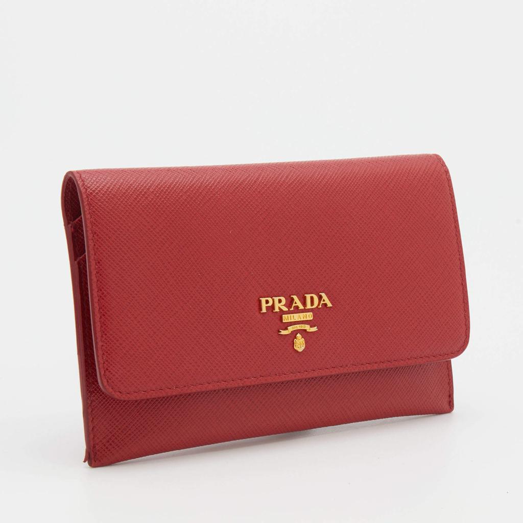 Prada Red Saffiano Leather Passport Cover商品第3张图片规格展示