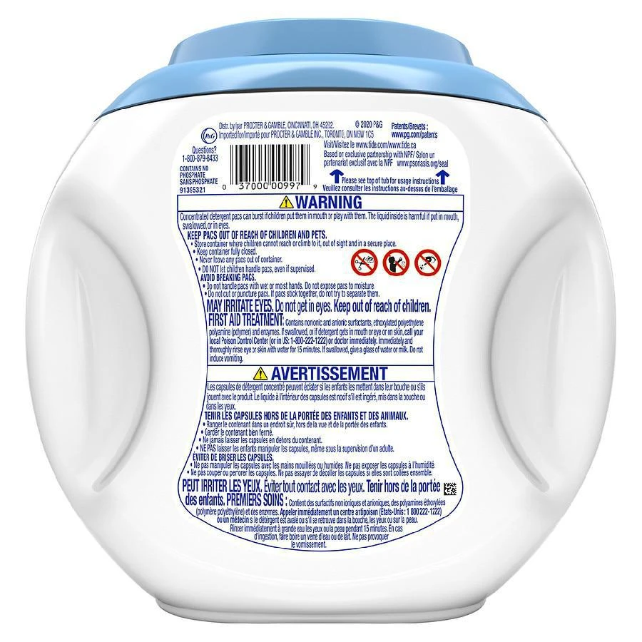 商品Tide|PODS Free & Gentle Laundry Detergent Soap Pacs No scent,价格¥97,第2张图片详细描述