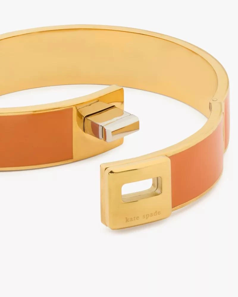 商品Kate Spade|Phoebe Enamel Turnlock Bangle,价格¥532,第2张图片详细描述