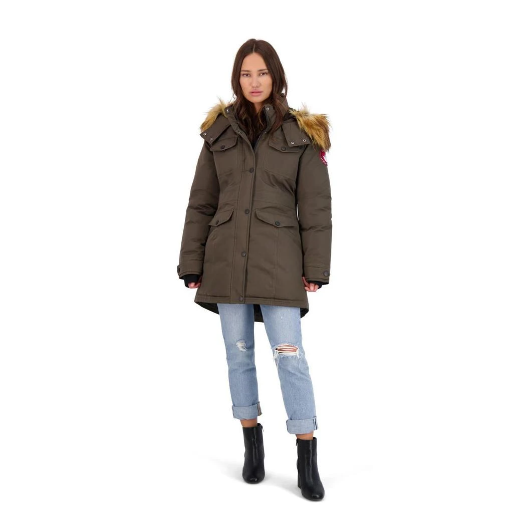 商品Canada Weather Gear|Canada Weather Gear Parka Coat for Women-Insulated Faux Fur Hooded Winter Jacket,价格¥510,第3张图片详细描述