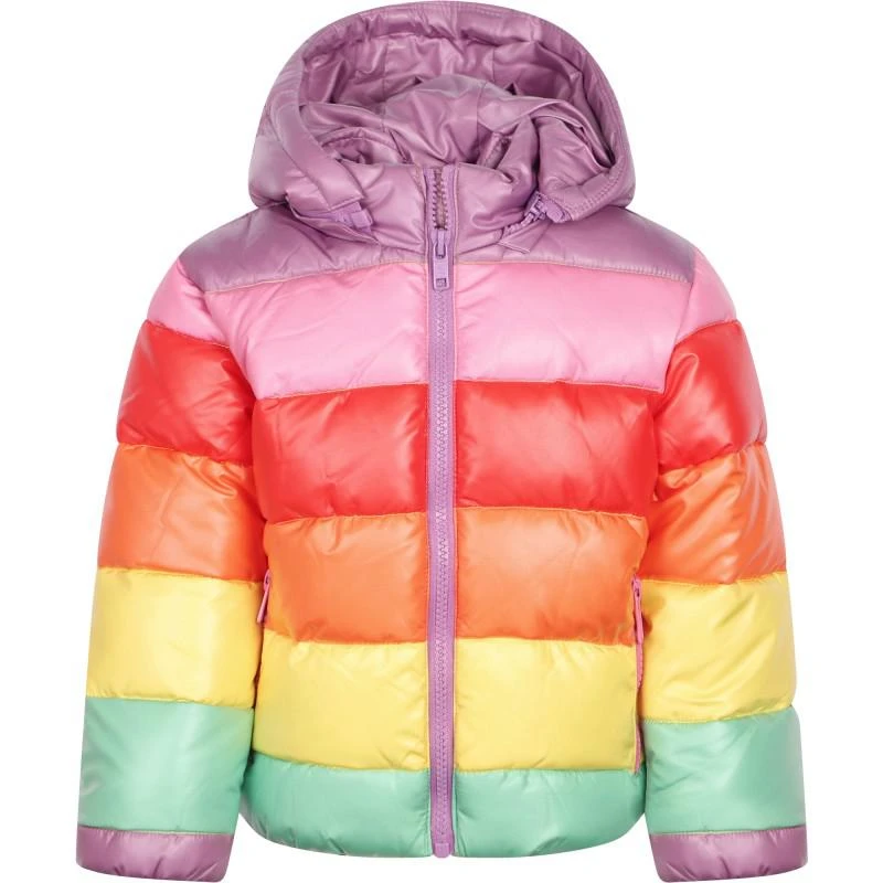 商品Stella McCartney|Colourful rainbow stripes puffer jacket,价格¥1565,第1张图片