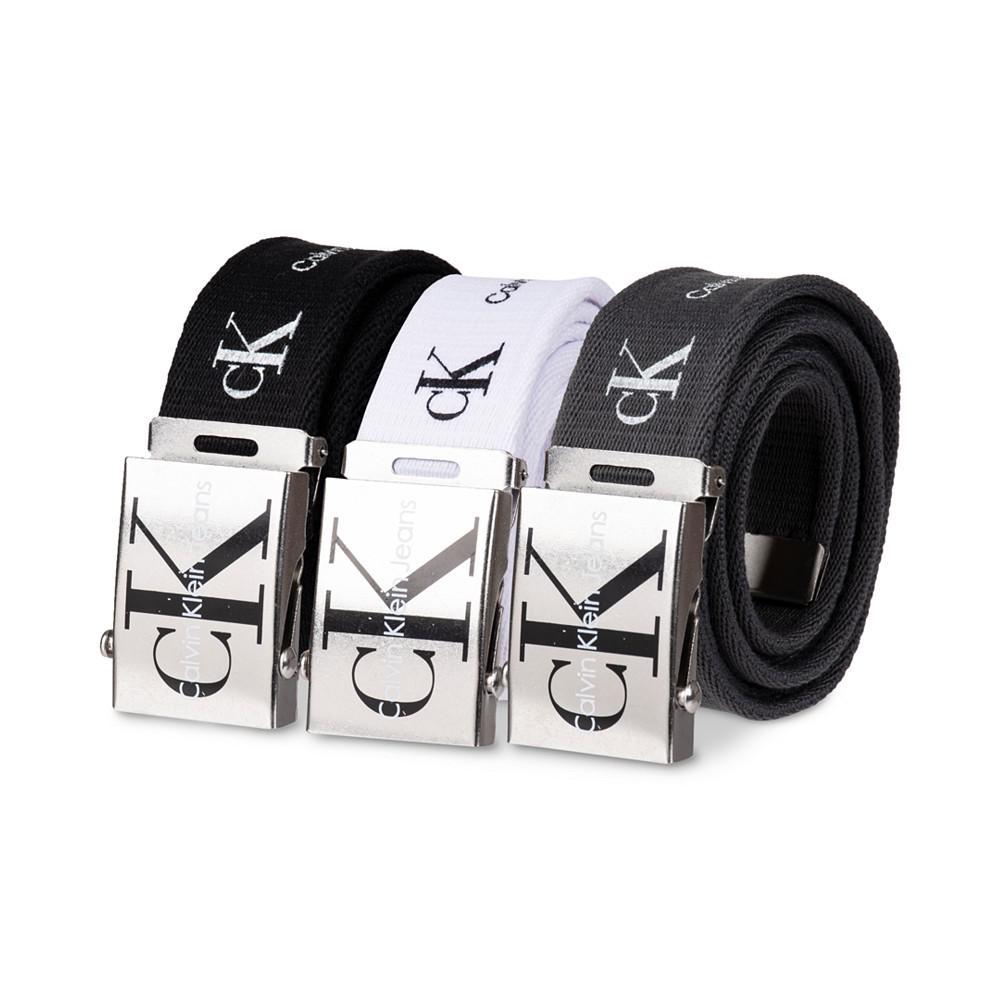 商品Calvin Klein|Men's 3pk. Logo Web Belts,价格¥220,第1张图片