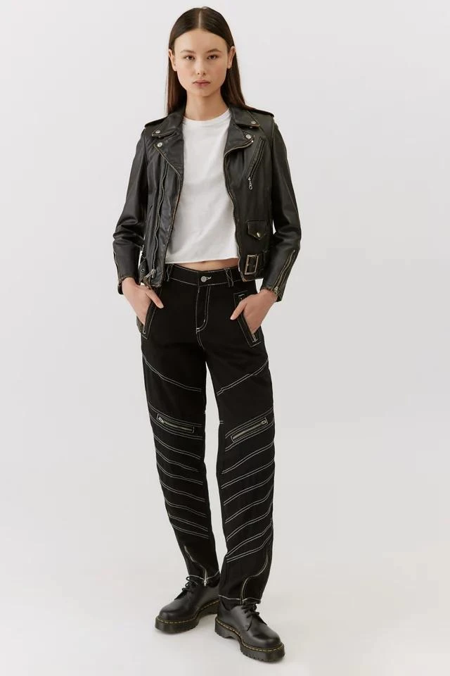 商品BDG|BDG Tapered Moto Jean,价格¥75,第1张图片