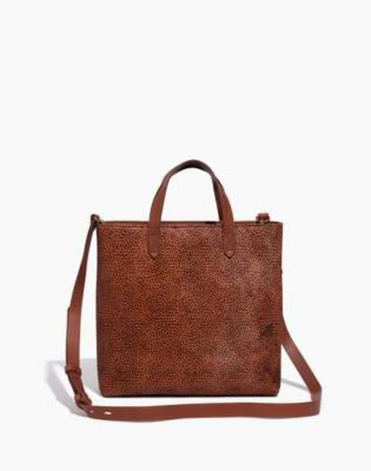 商品Madewell|The Transport in Spotted Calf Hair 拉链斜挎包,价格¥789,第1张图片