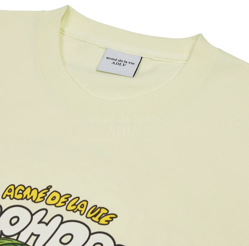【享贝家】ZY- ADLV 水果印花图案休闲短袖T恤 男女同款 浅黄色 ADLV2202519284-LT 商品