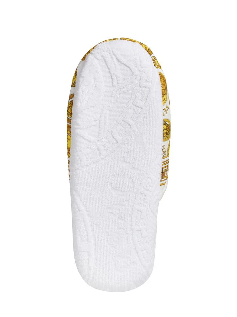 商品Versace|Medusa Amplified Printed Cotton Slippers,价格¥949,第5张图片详细描述