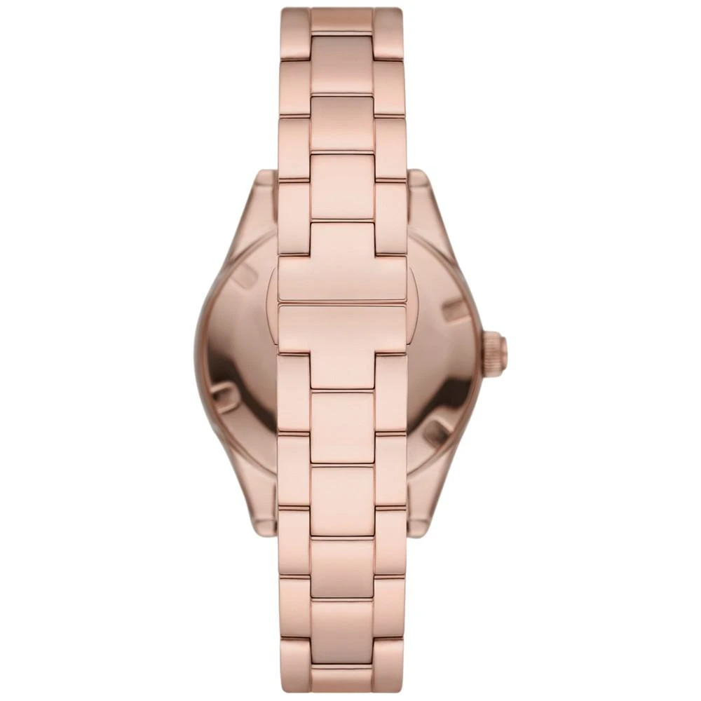 商品Emporio Armani|Women's Rose Gold-Tone Stainless Steel Bracelet Watch 36mm,价格¥2196,第3张图片详细描述