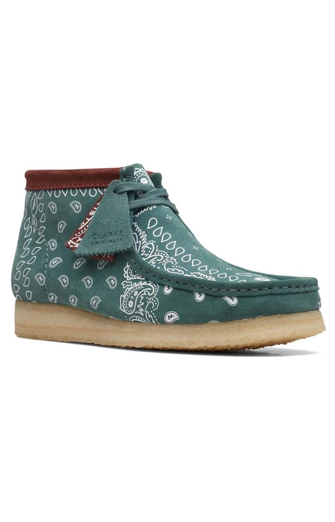 商品Clarks|(26168803) Wallabee Boots - Green Paisley,价格¥601,第2张图片详细描述