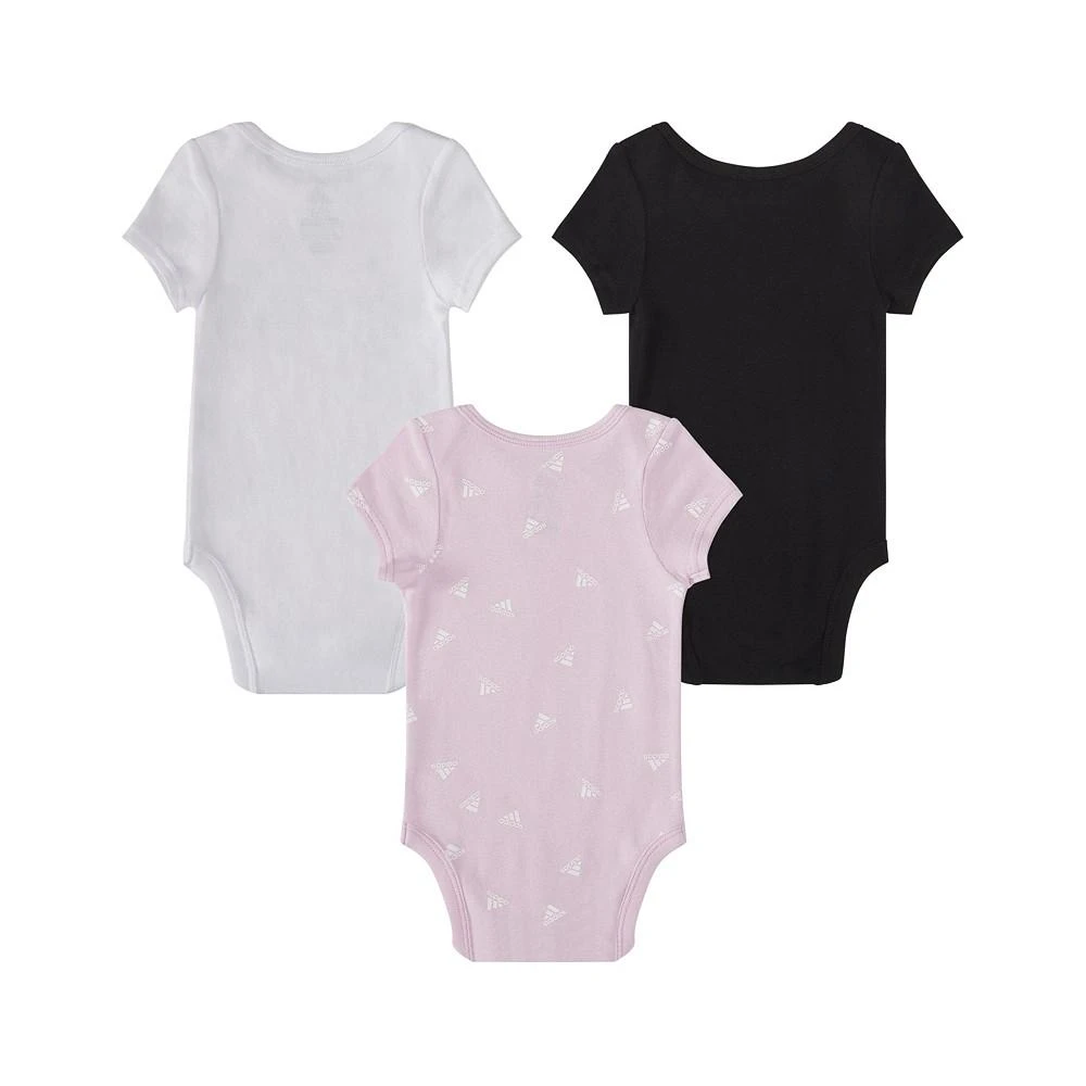 商品Adidas|Baby Girls Printed Cotton Bodysuits, Pack of 3,价格¥135,第2张图片详细描述