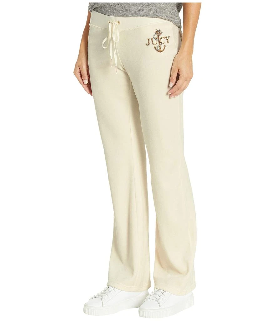 商品Juicy Couture|Juicy Anchor Velour Del Rey Pants,价格¥211,第2张图片详细描述