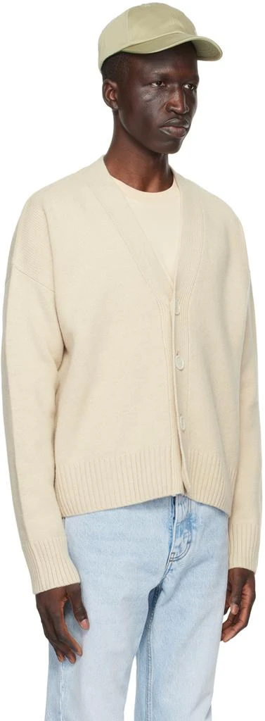 商品AMI|Beige Cropped Cardigan,价格¥5237,第2张图片详细描述