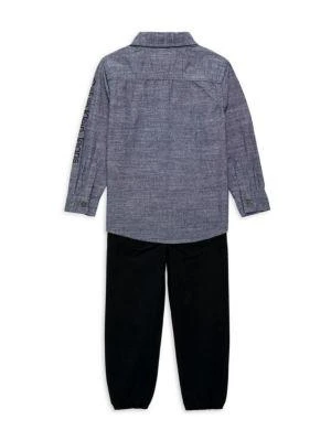 商品Calvin Klein|Little Boy's 2-Piece Logo Shirt & Joggers Set,价格¥210,第2张图片详细描述