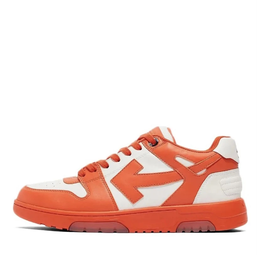 商品Off-White|Out of Office 防滑耐磨低帮休闲板鞋 橙色 OMIA189R21LEA001-2501,价格¥2136,第1张图片