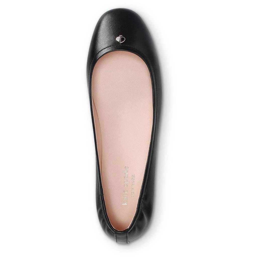 商品Kate Spade|Kate Spade Womens Kora Leather Slip On Ballet Flats,价格¥492,第4张图片详细描述