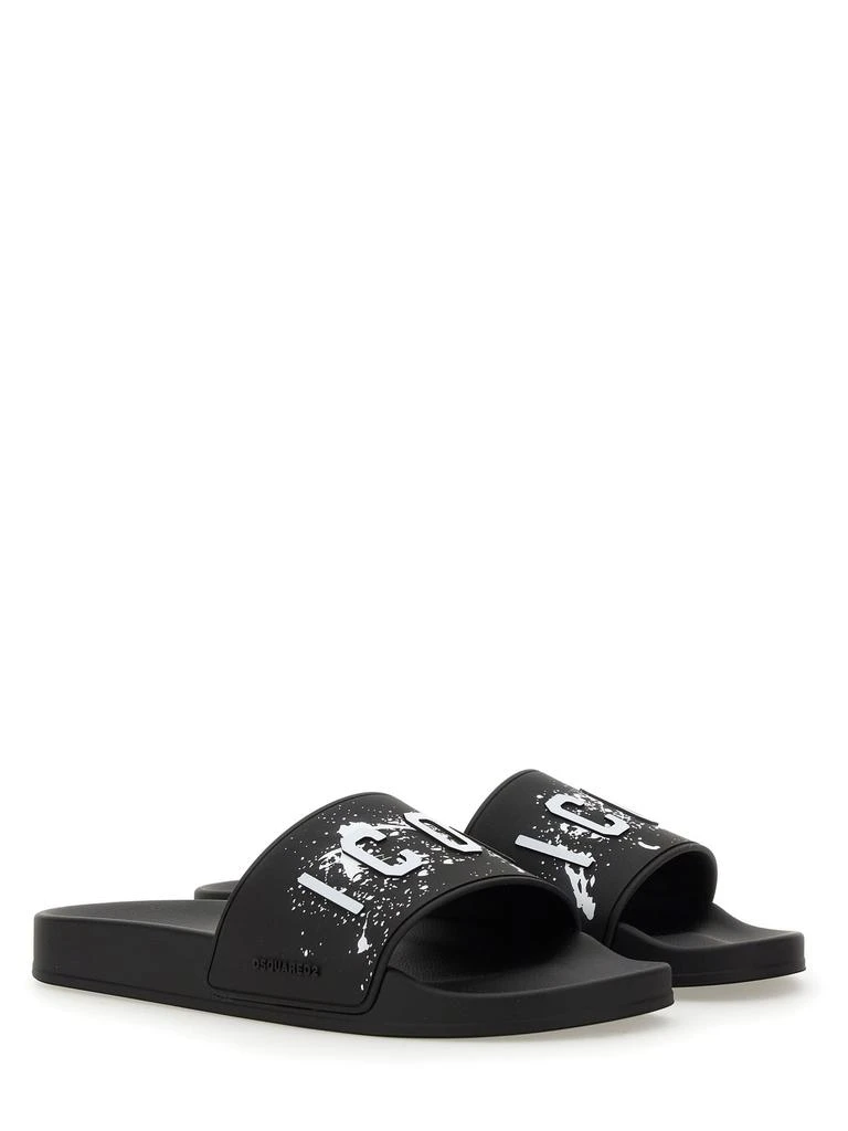 商品DSQUARED2|Slide Sandal With Logo,价格¥2259,第2张图片详细描述