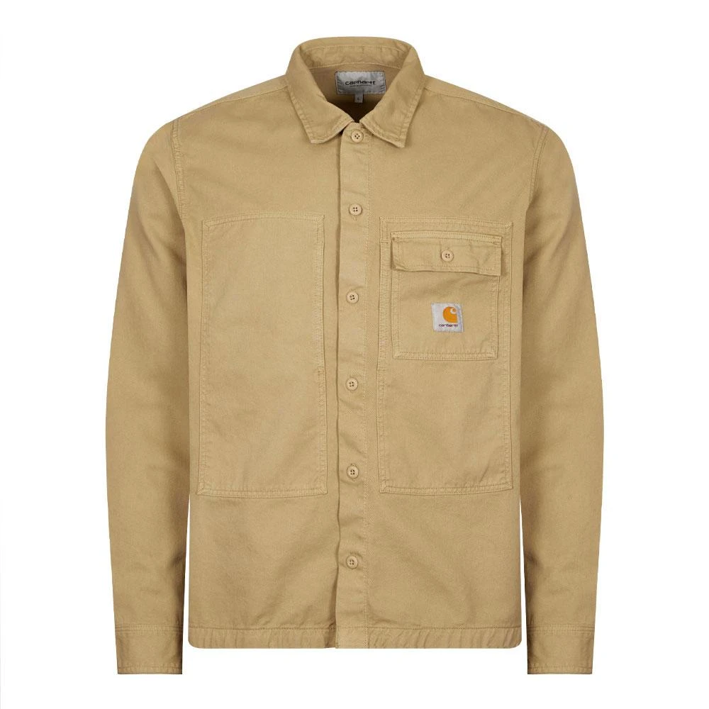 商品Carhartt|Carhartt Long Sleeve Charter Shirt - Ammonite,价格¥739,第1张图片