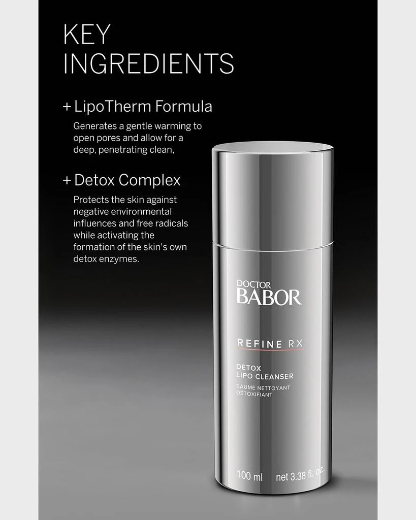 商品BABOR|REFINE RX Detox Lipo Cleanser, 100mL/ 3.38 Oz.,价格¥211,第3张图片详细描述