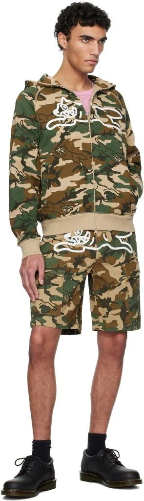 商品Icecream|Khaki Running Dog Woodland Camo Hoodie,价格¥1061,第4张图片详细描述