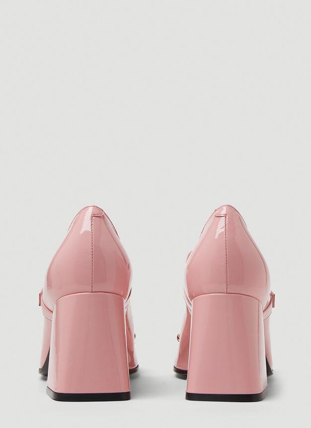 商品Gucci|Horsebit High Heel Pumps in Rose,价格¥7075,第6张图片详细描述