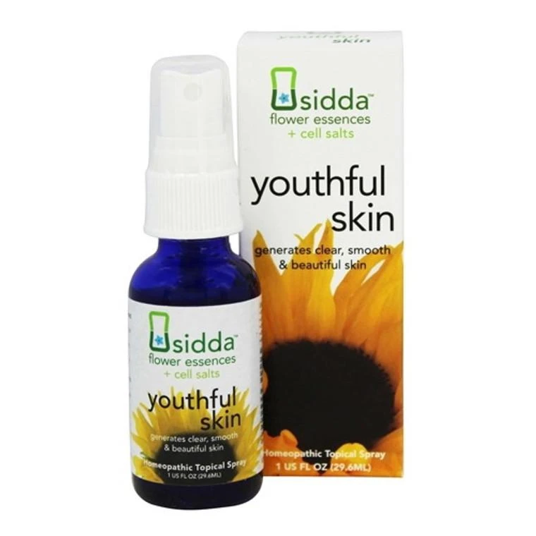 商品Siddha Flower Essences|Sidda Flower Essences Youthful Skin Liquid For Skin Care, Homeopathic, 1 oz,价格¥93,第1张图片