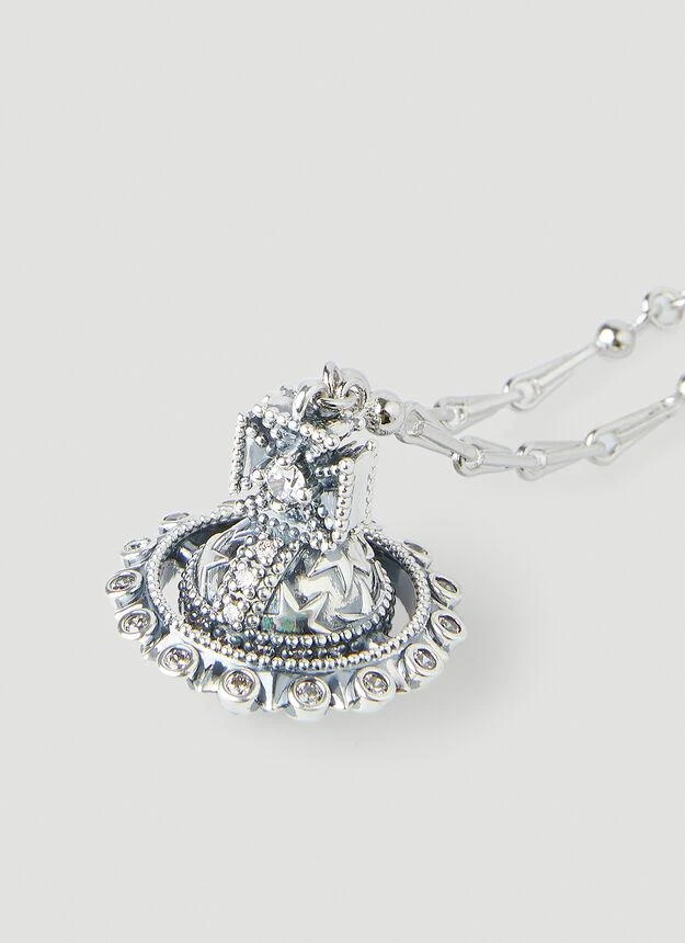 商品Vivienne Westwood|Glenda Pendant Necklace in Silver,价格¥1391,第4张图片详细描述