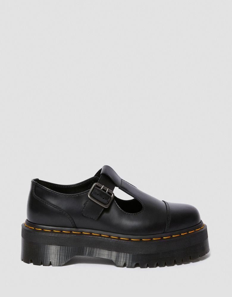 Dr Martens Bethan quad mary jane flat shoes in black商品第1张图片规格展示