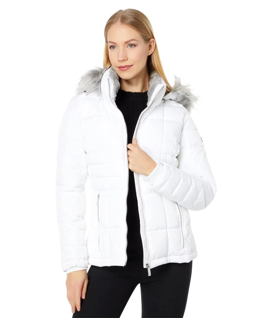 商品Calvin Klein|Short Faux Fur Trimmed Puffer,价格¥1870,第1张图片