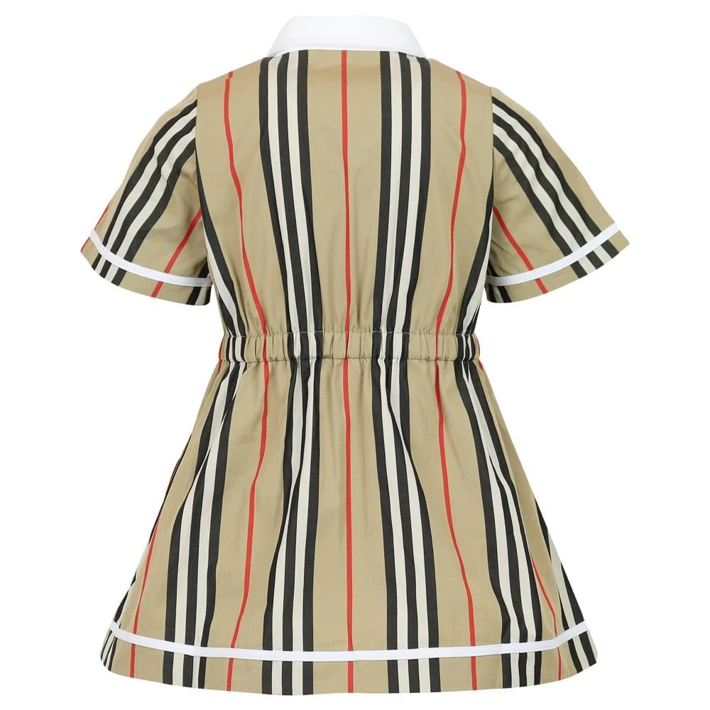 商品Burberry|Beige Stripe Alexandra Baby Dress,价格¥1291,第3张图片详细描述