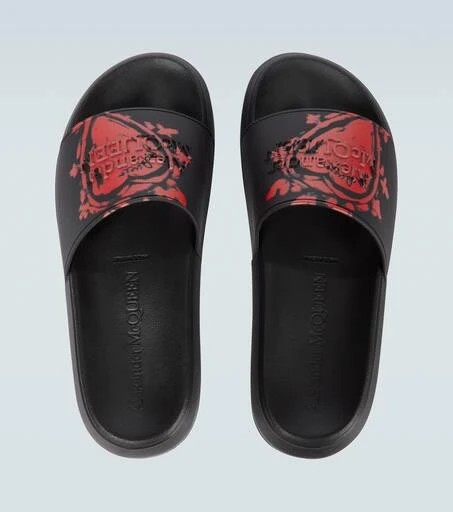 商品Alexander McQueen|心形印花拖鞋,价格¥2891,第4张图片详细描述