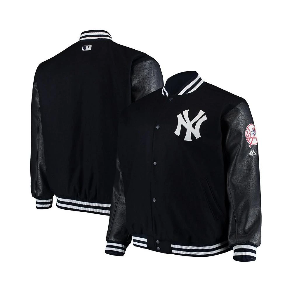 商品Majestic|Men's Navy New York Yankees Big and Tall On-Field Authentic Collection Full-Snap Jacket,价格¥1489,第1张图片