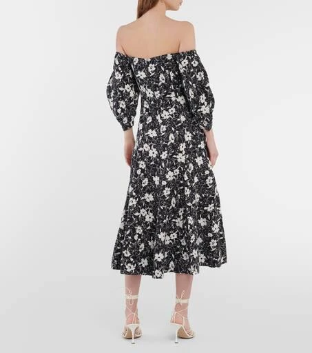 商品Ralph Lauren|花卉亚麻中长连衣裙,价格¥2640,第3张图片详细描述