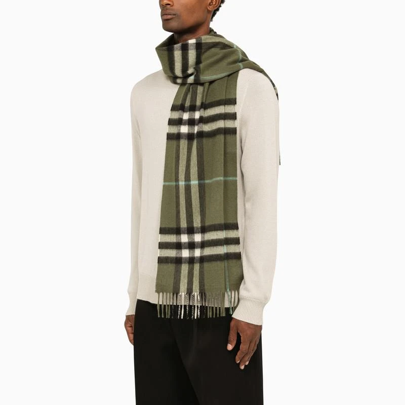 商品Burberry|Check pattern cashmere scarf,价格¥3572,��第2张图片详细描述