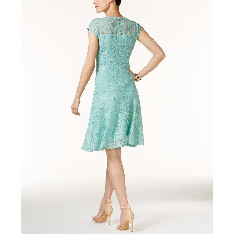 商品NY Collection|Petite Lace Fit & Flare Dress,价格¥227,第3张图片详细描述