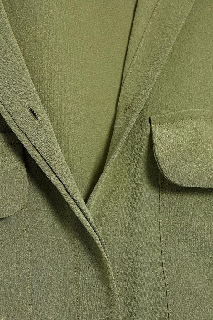商品Equipment|Illumina belted washed-silk midi shirt dress,价格¥1819,第4张图片详细描述