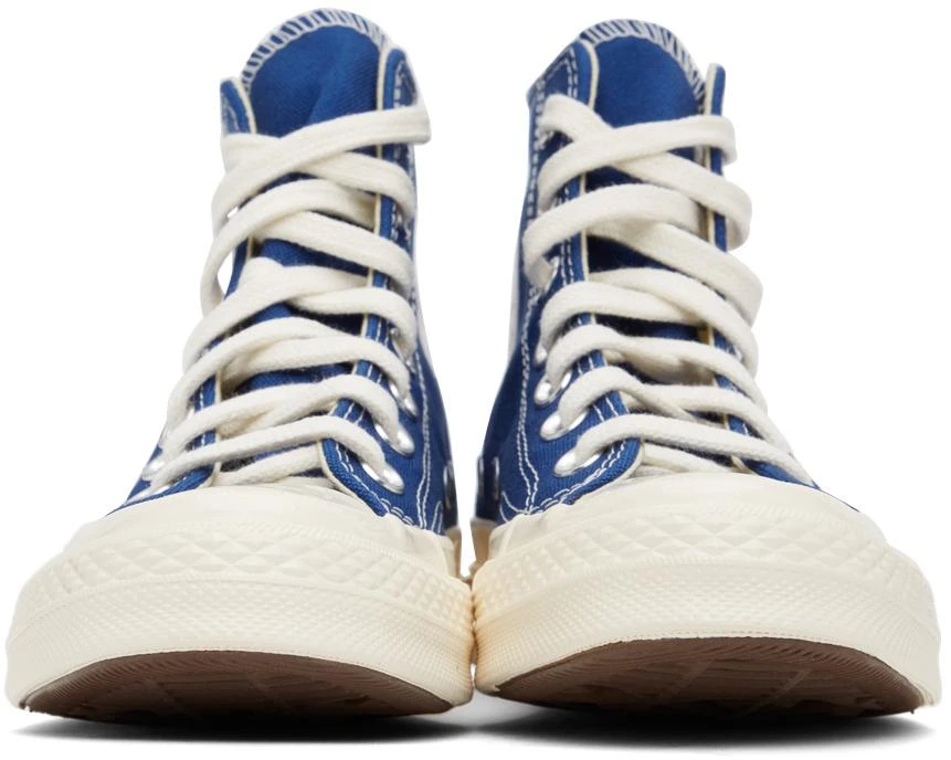 商品Comme des Garcons|Blue Converse Edition Half Heart Chuck 70 High Sneakers,价格¥1107,第2张图片详细描述