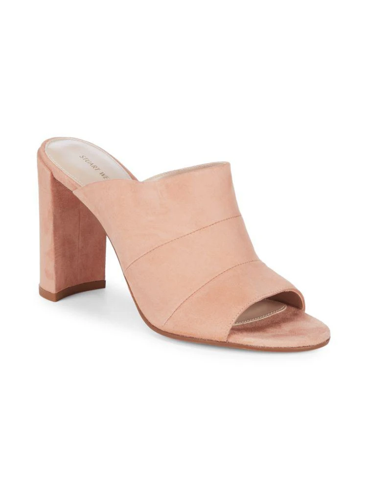 商品Stuart Weitzman|Sequel Suede Mules,价格¥1183,第1张图片
