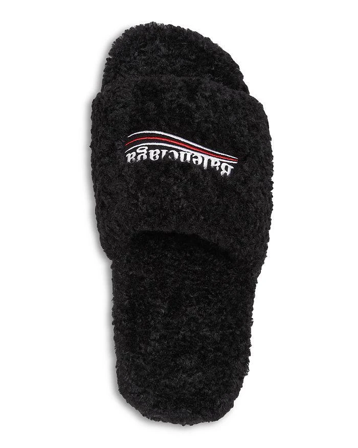 商品Balenciaga|Men's Furry Campaign Slide Sandals,价格¥3879,第2张图片详细描述
